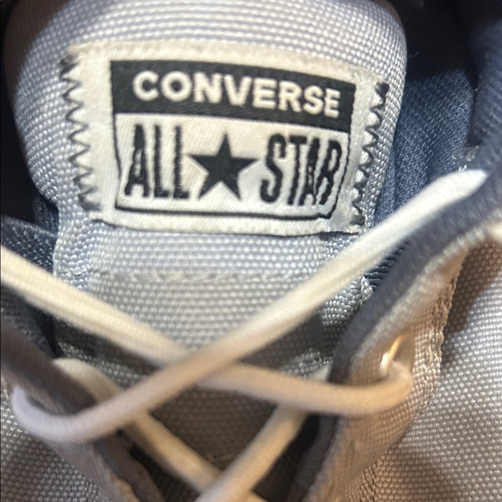 Converse High Top SNEAKERS Gray & White Size 11 Men/ 13 Women/45 EUR - Picture 2 of 10